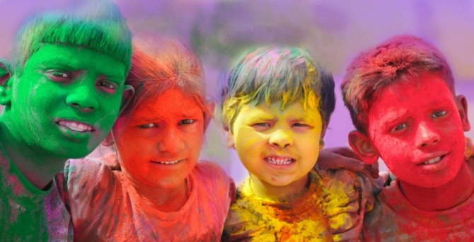 Праздник красок в Индии