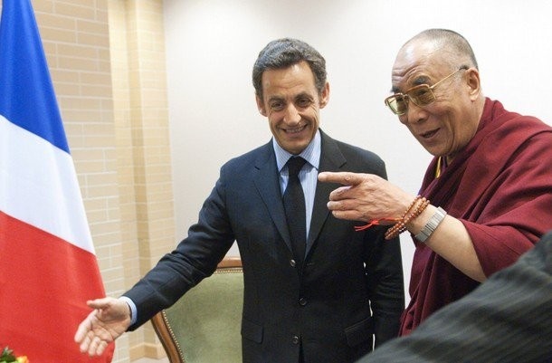 Саркози и Далай-Лама