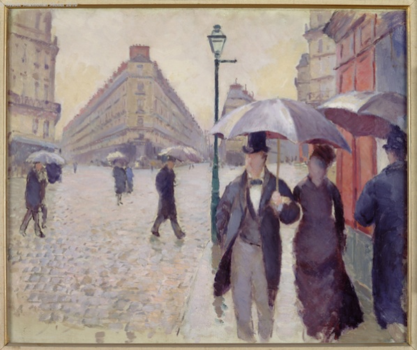 "Улица Парижа во время дождя" Гюстав Кайботт