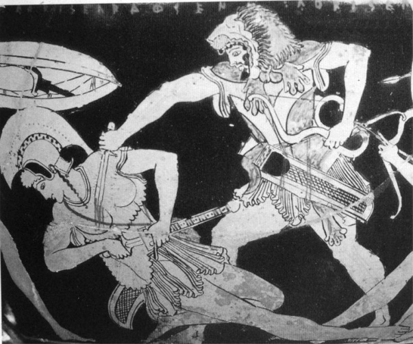 По легенде Ипполиту предали, из-за чего Гераклу удалось ее убить