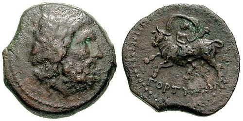 Гортина. Монеты, найденные при раскопках древнего полиса