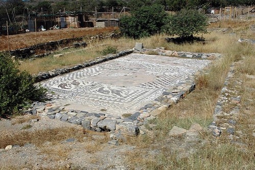 Загадка Крита — затонувший город Олус. Фрагмент мозаичного пола
