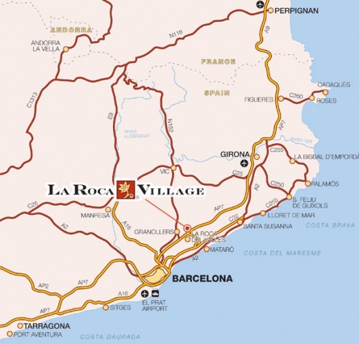 Ла Рока Виладж на карте
